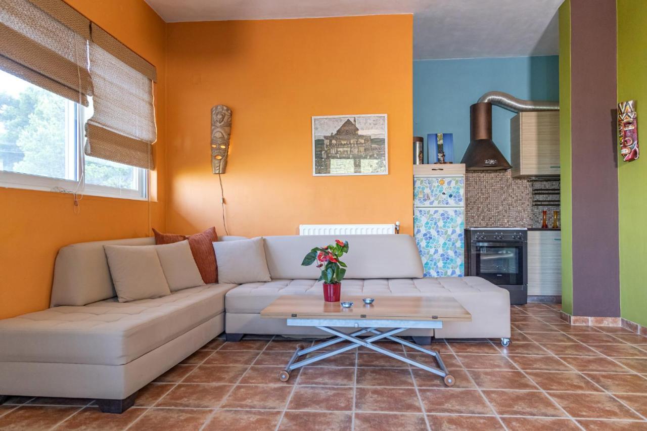 Mary'S Paradise Apartment With Panoramic Sea View To Kakia Thalassa And Daskalio Κερατέα Εξωτερικό φωτογραφία